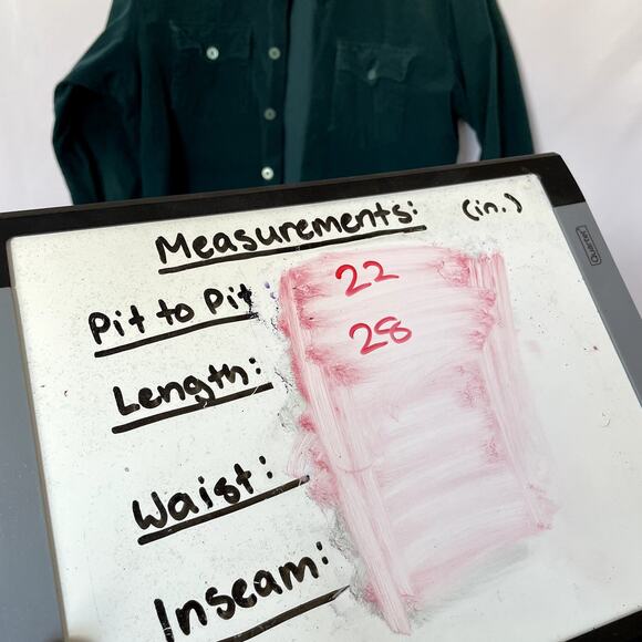 Woodland vintage corduroy turquoise green cotton jacket button front men's M - Picture 4 of 5